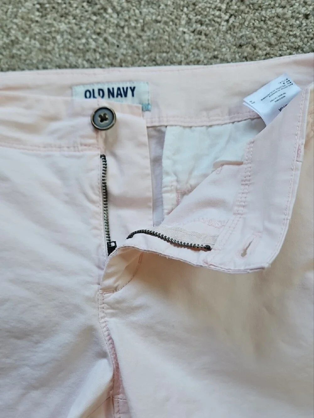 Old Navy Light Pink Casual Chino Shorts Size 6